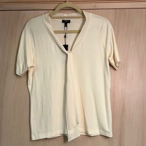 BWT. Tan Cream Short Sleeve Shirt